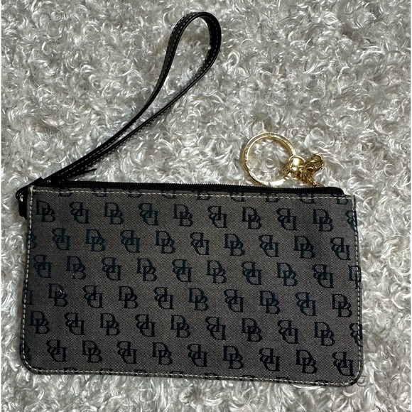 Dooney & Bourke Handbags - New without Tags Dooney and Bourke Blue and Grey Zipper Wristlet